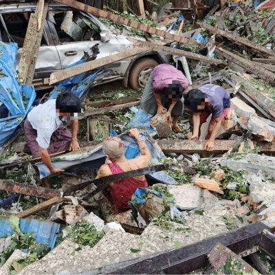တရားမဝင်ရွေးကောက်ပွဲလုပ်ရန် ပြင်ဆင်နေသောကာလတွင် လေကြောင်းတိုက်ခိုက်မှု ပြန်လည် မြင့်တက်