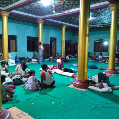 မုံရွာမြို့အနီး လူမရှိသည့်ရွာကို စစ်တပ်အကြောင်းမဲ့ မီးရှို့ပြန်