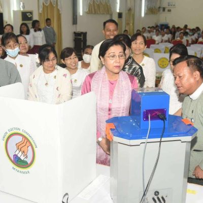 ရွေးကောက်ပွဲနေ့ မဲပေးခြင်းကို နှောင့်ယှက်ပါက ချက်ခြင်း တရားရုံးတင် ထောင်ချမည်ဟု စစ်ကော်မရှင် ရွေးကော် ခြိမ်းခြောက်