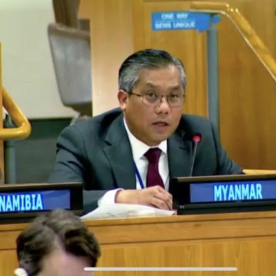 မြန်မာ့အရေး စကားလုံးများဖြင့် ဟန်ရေးပြနေမှုကို ရပ်ရန် နိုင်ငံတကာသို့ သံအမတ်ကြီး တောင်းဆို