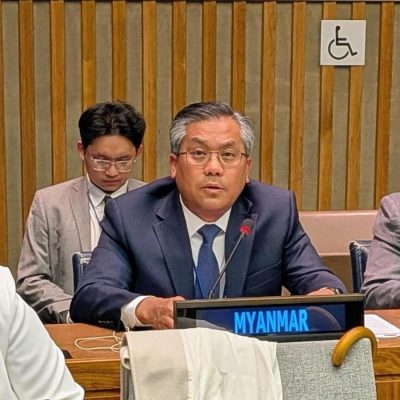 ပြည်ဖျက်စစ်ကော်မရှင် စီစဉ်နေသည့်ရွေးကောက်ပွဲကို ပြတ်သားစွာ ကန့်ကွက်ကြရန် ကုလ ရင်ပြင်တွင် သံအမတ်ကြီး ဆက်တိုက်တောင်းဆိုနေ
