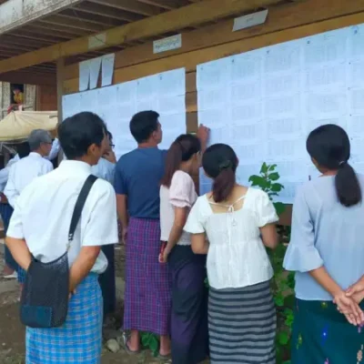 မဲစာရင်းလာကြည့်ရန် တကြော်ကြော် အော်ခေါ်နေသော်လည်း ရန်ကုန်ပြည်သူများ အဖက်မလုပ်