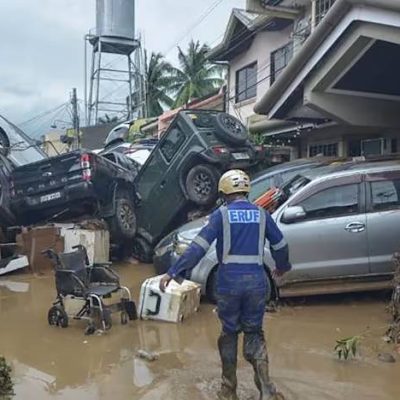 ဖိလစ်ပိုင်အလယ်ပိုင်းတွင် တိုင်ဖွန်းမုန်တိုင်းကြောင့် ရေကြီးပြီး ၅ ဦး သေဆုံး