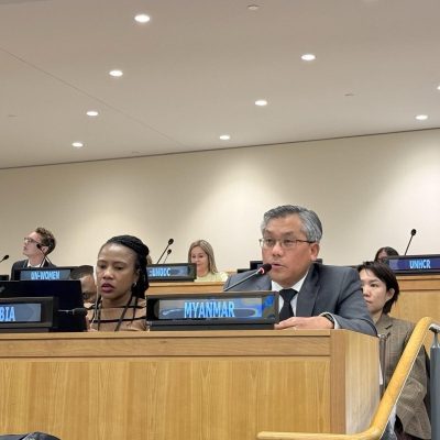 ကျားဖြန့်တို့ ပျော်စံရာရပ်ဝန်း ပိုမိုကျယ်ပြန့်လာရန် စစ်အုပ်စု ဖန်တီးပေးနေဟု ကုလရင်ပြင်တွင် သံအမတ်ကြီးပြော