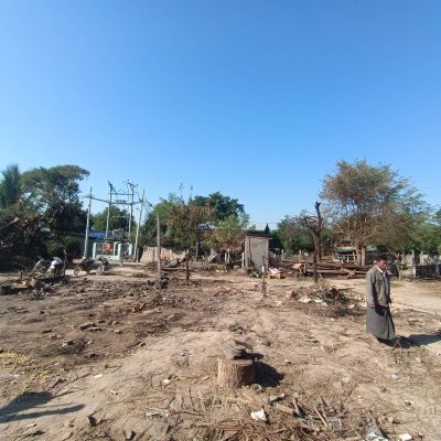 ရွှေဘိုတွင် စစ်တပ်ကြဲချသည့်ဗုံး ရွာလယ်ခေါင်သို့ ကျ၊ ကလေးတစ်ဦးနှင့် လင်မယား ၂ဦးသေဆုံး
