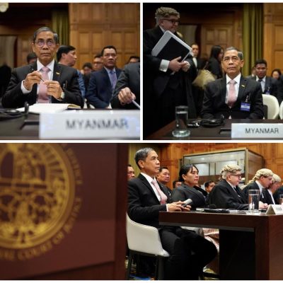 ICJ တရားစီရင်မှု မြန်မာအတွက် အရေးကြီးဟု စစ်ကော်မရှင် ဝန်ခံ၊ တစ်ဖက်သတ်အစီရင်ခံစာများသည် အမှန်တရားကို မဖော်ဆောင်နိုင်ဟုလည်း တုံ့ပြန်