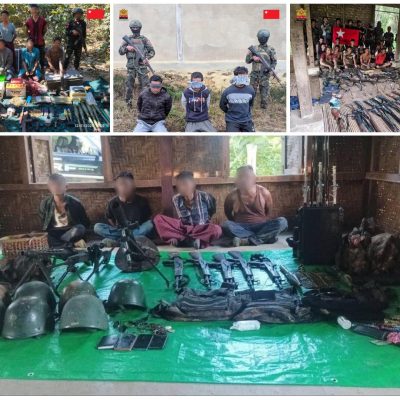 အလင်းဝင်နှင့် စစ်သုံ့ပန်း ဖမ်းဆီးရမိမှု ၂ ပတ်အတွင်း ၁၃၅ ဦးရှိ