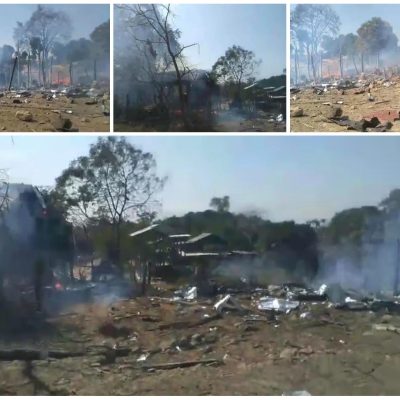 အောင်လံတွင် မင်္ဂလာဆောင်မဏ္ဍပ်ကို စစ်တပ်ဗုံးကြဲ၊ တစ်လသားအရွယ် ကလေးအပါအဝင် ၃ ဦးသေဆုံး