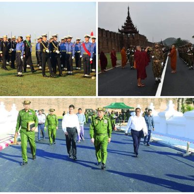 မန္တလေးနန်းတွင်း ရှော့တိုက်ဒုံးထိမှန်ပြီးနောက် သန်လျင်ရေတပ်ပွဲသို့ စစ်ခေါင်းဆောင် လူစားထိုး စေလွှတ်
