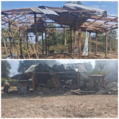 မြိုင်နယ်တစ်ကြောကို စစ်တပ်က လေကြောင်းတိုက်ခိုက်မှုများ အပြင်းအထန် ပြုလုပ်နေ