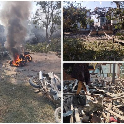 တန့်ဆည်တွင် ဘုန်းကြီးကျောင်းကို စစ်တပ်ဗုံးကြဲ ၊ ကိုရင်တစ်ပါးနှင့် ပြည်သူ ၅ ဦး သေဆုံး