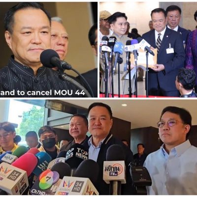 ရွေးကောက်ပွဲအနိုင်ရပြီးနောက် ထိုင်းနှင့် ကမ္ဘောဒီးယားအကြား နားလည်မှုစာချွန်လွှာ (MoU 44) ကို ပယ်ဖျက်ရန် အနုတင် ညွှန်ကြား