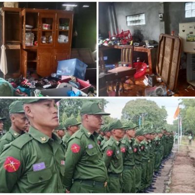 ရေးမြို့နယ်အတွင်း စစ်ကြောင်းထိုးနေသည့်စစ်တပ် ဒေသခံနေအိမ်များထဲဝင်ရောက်ကာ ငွေကြေးနှင့် တန်းဖိုကြီးပစ္စည်းများ လုယူနေ