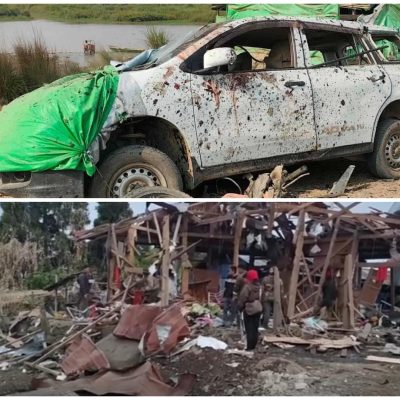 ဟုမ္မလင်း ရွှေမှော်ဈေးတန်းကို စစ်တပ် ဗုံးကြဲ၊ အမျိုးသမီးအပါအဝင် ပြည်သူ ၇ ဦးသေဆုံး