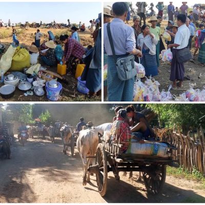 ပုလဲတွင် စစ်ကြောင်းထိုးနေသောတပ် စာသင်ကျောင်းနှင့် အင်တာနက်ဆိုင်ကို မီးရှို့