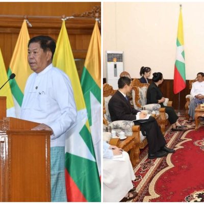 စစ်ကော်မရှင် နိုင်ငံခြားရေးဝန်ကြီးနှင့် တရုတ်သံအမတ်တွေ့ဆုံပြီး မသူတော်အချင်းချင်း နိုင်ငံတကာ၌ ကျားကန်ပေးရန် ဆွေးနွေး