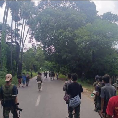 စလင်းတွင် ကပစမီးတိုင်များပြင်ပြီး ပြန်လည်ထွက်ခွာသည့်စစ်ကြောင်း တိုက်ခိုက်ခံရပြီး အထိအခိုက်များဟုဆို