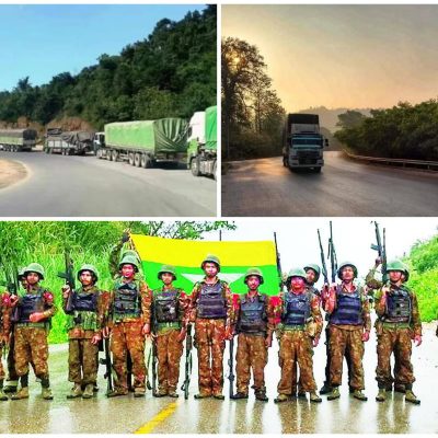 မြဝတီနယ်စပ်ကုန်သွယ်ရေး လိုင်စင်ပြန်ဖွင့်သော်လည်း လမ်းကြောင်းလုံခြုံရေးနှင့် ကုန်စည်ပုပ်သိုးမည့်အန္တရာယ်ကြောင့် ကုန်သည်များနှင့် ကားဆရာများ အကျပ်ရိုက်နေ