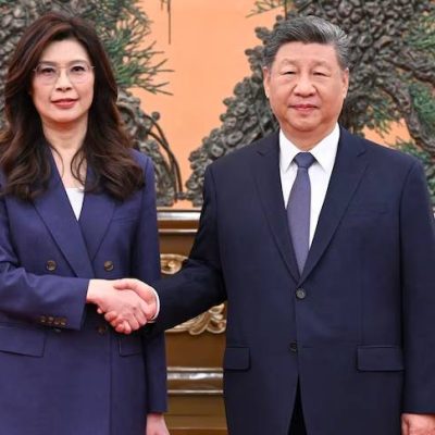 စစ်ပွဲကို ရှောင်ရှားရန် ပူးပေါင်းဆောင်ရွက်သင့်ကြောင်း တရုတ်သမ္မတ ရှီကျင့်ဖျင်ကို ထိုင်ဝမ် အတိုက်အခံခေါင်းဆောင် တိုက်တွန်း