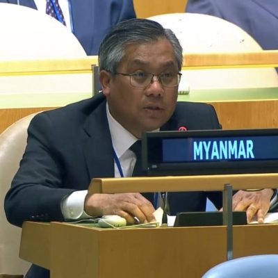စစ်အုပ်စု နှုတ်ထွက်စကား ဘာဆိုဘာမှ မယုံရဟု ကုလရင်ပြင်တွင် သံအမတ်ကြီး ဖွင့်ချ