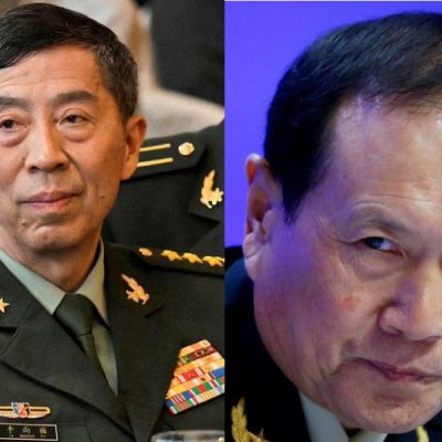 တရုတ်ကာကွယ်ရေးဝန်ကြီးဟောင်း နှစ်ဦးကို အဂတိမှုဖြင့် ဆိုင်းငံ့သေဒဏ် ချမှတ်