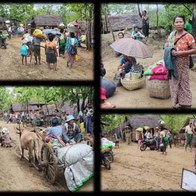 စစ်တပ်စစ်ကြောင်း ဝင်ရောက်လာ၍ ပေါက်အနောက်ပိုင်းရှိ ကျေးရွာ ၁၁ ရွာ စစ်ရှောင်နေရ