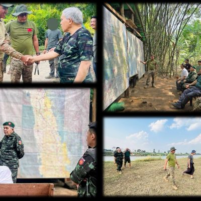 ပြည်ထောင်စုဝန်ကြီးချုပ်နှင့်အဖွဲ့ ပဲခူးတိုင်းစစ်ဌာနသို့ ကွင်းဆင်းစစ်ဆေး