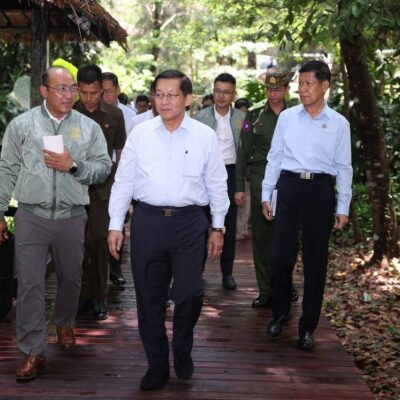 ပြင်ဦးလွင် ကန်တော်ကြီး ဥယျာဉ်၌ ၁၂ရာသီ ပန်းပွင့်ပြီး ရေပြည့်နေစေရန် မင်းအောင်လှိုင် ညွှန်ကြား