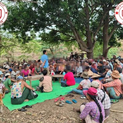 နတ်တလင်း စစ်ရှောင်ပြည်သူများကို ကျပ်သိန်း၈၀၀ကျော် ထောက်ပံ့