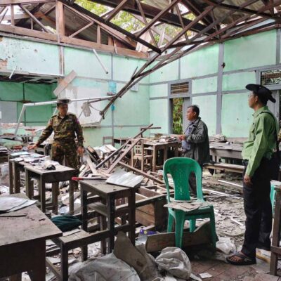 စစ်တပ်က ပြန်သိမ်းထားသည့် မြို့များ၌ ဌာနဆိုင်ရာယန္တရားများ လည်ပတ်နိုင်ရန် ကြိုးစားနေ