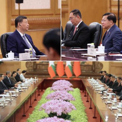 မည်သည့်အခြေအနေမျိုးတွင်မဆို တရုတ်၏ ရည်မှန်းချက်များကို ဆက်လက်အကောင်အထည်ဖော်ပေးမည်ဟု မင်းအောင်လှိုင်ပြော