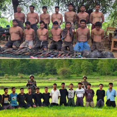 အလင်းဝင်၊ လက်နက်ချနှင့် စစ်သုံ့ပန်း ဖမ်းဆီးရမိမှု ၂ ပတ်အတွင်း ၂၄၅ ဦး ရှိ