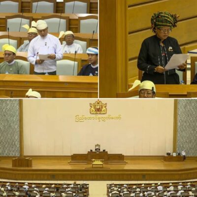 အာဆီယံ ဘုံ ၅ ရပ်ကို တန်ပြန်ရန် ကြံ့ဖွံ့အမတ်က လွှတ်တော်တုမှ လှုံ့ဆော်၊ လက်ရှိမြန်မာ့အခြေအနေနှင့် မကိုက်ညီတော့ဟုဆို