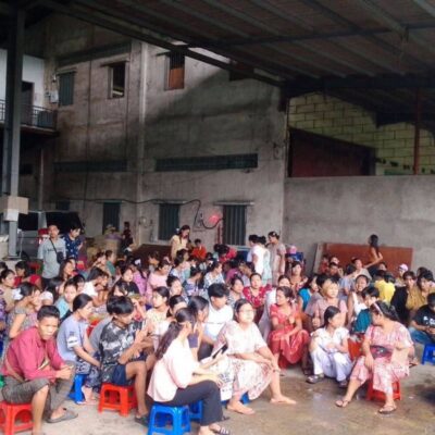 ရွှေပြည်သာက LIDA စက်ရုံလုပ်သားတောင်းဆိုမှု လူပိုတိုးပြီး အရှိန်ပိုတက်လာ၊ စက်ရုံတွင်းမှ ရဲစခန်းအထိ ဝင်ရှင်းနေရ
