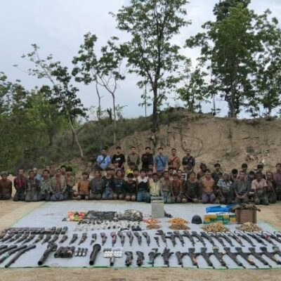 လက်နက်ချနှင့် စစ်သုံ့ပန်း ၂၀၀ကျော် တစ်ပတ်အတွင်း ဖမ်းဆီးရမိ