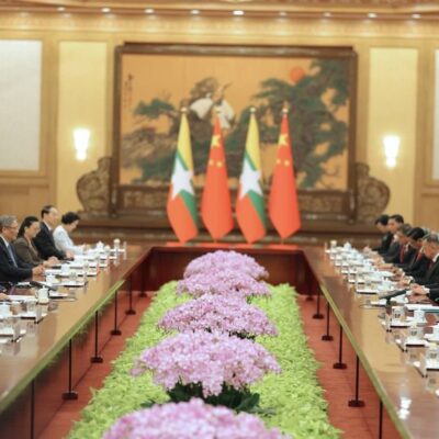 မည်သည့်အခြေအနေမျိုးတွင်မဆို တရုတ်၏ ရည်မှန်းချက်များကို ဆက်လက်အကောင်အထည်ဖော်ပေးမည်ဟု မင်းအောင်လှိုင်ပြော