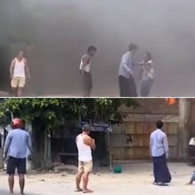 မီးလောင်ပြင်ထဲမှ အဘိုးအဘွားနှစ်ဦးကို ကယ်တင်ခဲ့သည့် အသက် ၆၆ နှစ် အရွယ် အမျိုးသားကို ပြည်သူများ ဂုဏ်ပြုငွေပေးအပ်