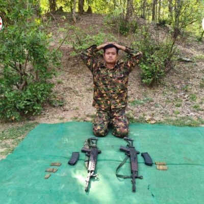 လေယာဉ်ဗုံးသီးထုတ်စက်ရုံ မီးလိုင်းပြုပြင်ရန်လာသည့် စစ်ကြောင်းကို ပကဖ တိုက်ခိုက်၊ တစ်ဦး သေ၊တစ်ဦး အရှင်မိ