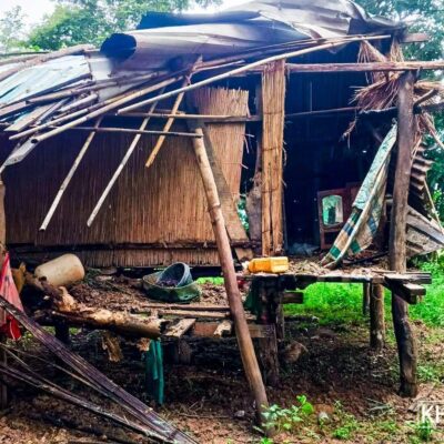 စစ်တပ် ရမ်းပစ်သည့် လက်နက်ကြီးကြောင့် ကျောက်ကြီးဒေသခံအချို့ နေရပ်စွန့် တိမ်းရှောင်