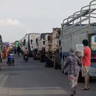 တရားမဝင်ကုန်သွယ်မှုတိုက်ဖျက်ရေး မင်းအောင်လှိုင် ဓားကြိမ်းကြိမ်းနေသဖြင့် ထိုင်းမှသွင်းလာ သောပစ္စည်းများ မွန်တွင် ပိတ်မိနေ
