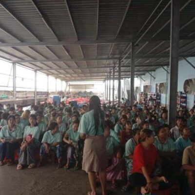 လုပ်ခလစာတောင်းဆိုသည့် Bontech စက်ရုံသမဂ္ဂခေါင်းဆောင်များကို စံချိန်တင်အလုပ်ထုတ်ပြီး သမဂ္ဂဖြိုခွဲနေ